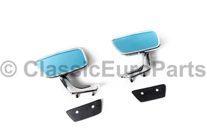 Chrome door mirror set L+R for Mercedes-Benz Pagoda W113 280SL 1966-1971 - Picture 1 of 9