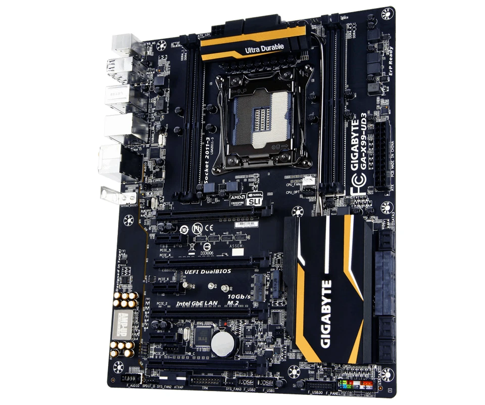 GIGABYTE GA-X99-UD3P scheda madre  LGA-2011 v3 con I/O X99 ATX - Immagine 1 di 1