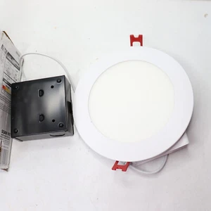 Commercial Electric Ultra Slim Adjustable CCT Canless LED Recessed Light Kit - Picture 1 of 4