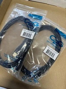 C2G 3m USB 2.0 A/B Cable Black 28103 QTY 2 - Photo 1/2
