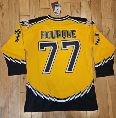 NWT Mitchell & Ness BOSTON BRUINS Ray Bourque #77 NHL Hockey Youth Jersey L/XL - Image 1 of 4