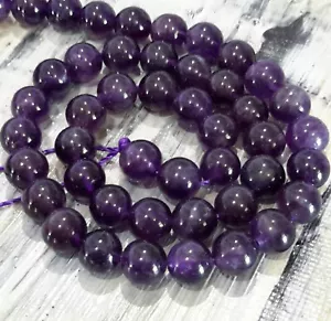Amatista natural, 8 mm, grado AB, aproximadamente 48 piezas, envío gratuito, vendedor OZ. - Imagen 1 de 3