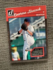 Emerson Christian Hancock Game Worn Patch 1 di 1 Panini 90MEA Rara Prospettiva 2023 - Foto 1 di 3