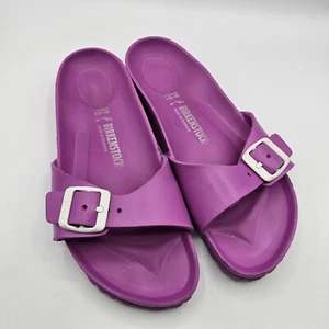 BIRKENSTOCK Madrid sandali donna 39 rosa viola Eva flat slides fibbia comodi - Foto 1 di 11