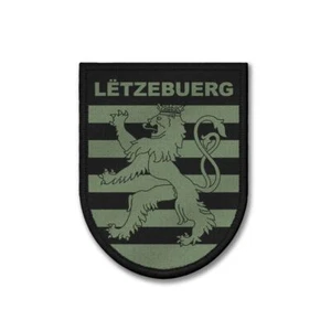 Patch 9x7cm Großherzogtum Luxemburg Lëtzebuerg Luxembourg Wappen Oliv#43975 - Bild 1 von 1