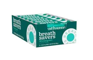 BREATH SAVERS Wintergreen Sugar Free Breath Mints Rolls, 0.75 oz (24 Count) - Picture 1 of 3