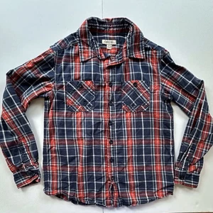 Camisa Cherokee Azul Rojo Cuadros Manga Larga Botones Niños L 12-14 - Imagen 1 de 12
