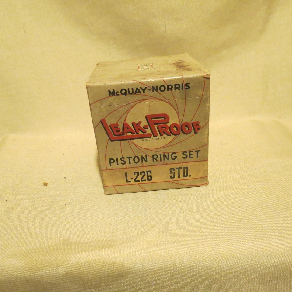 Nuevo de Lote Antiguo Caja Sellada Mcquay-Norris Juego de Anillos de Pistón L226 std 1937-40 Olds -GMC Foto 1 de 1