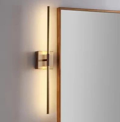 JONATHAN Y Makena 28 pulgadas Aplique de pared de metal LED integrado regulable dorado Foto 1 de 4