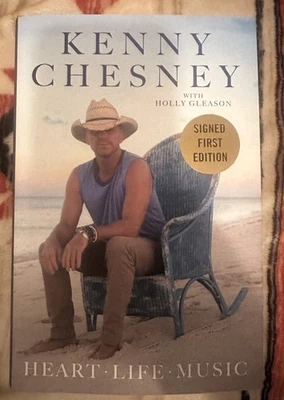 SIGNED Kenny Chesney AUTOGRAHED Book HEART LIFE MUSIC Hardcover 2025 AUTOGRAPH Foto 1 de 4