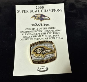 Baltimore Ravens PSL Owner's 2000 NFL Super Bowl XXXV Champion JOSTENS Lapel Pin - Picture 1 of 1