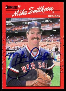 1990 Donruss #464 Mike Smithson Auto - Picture 1 of 2
