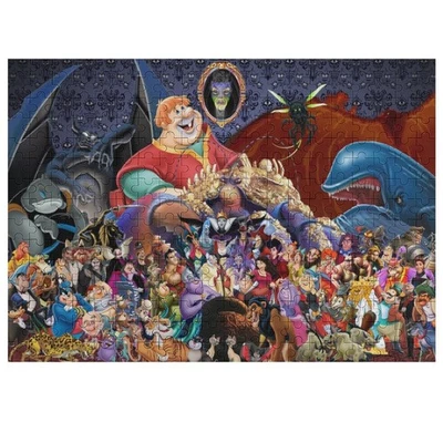 Disney Villains Puzzle 35-1000 Teile Geburtstagsgeschenk Hochwertiges Holzpuzzle - Image 1 of 4