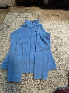 Patagonia Womens Fleece Jacket Blue Size S Logo U.S. - Picture 1 of 6