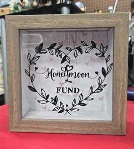 Honeymoon Fund Piggy Bank/Box - Picture 1 of 3
