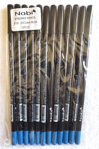 Eyeliner Pencil Ocean Blue Color 12 Eyeliner Pencils Lot 7" Long - Picture 1 of 5