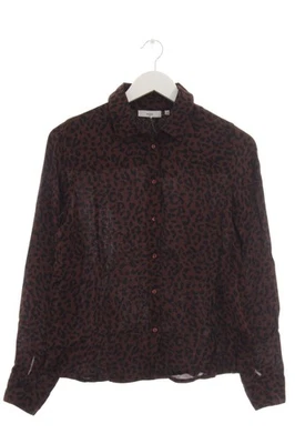 MINIMUM Langarm-Bluse Damen Bluse Gr. DE 34 braun-schwarz extravaganter Stil - Bild 1 von 4