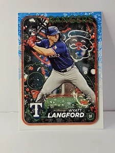 2024 Topps Holiday - Holiday Variation Wyatt Langford #H113 (RC) - Picture 1 of 2