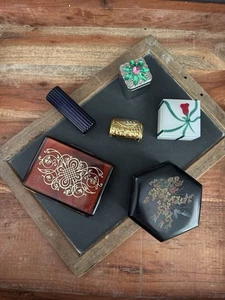 Lot of 6 Trinket/vanity Small Vintage Boxes - Picture 1 of 15