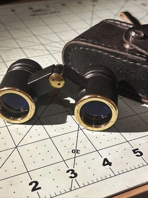 Vintage Made In USSR Binoculars Soviet Era Opera Glasses Excellent In Case - Image 1 of 4