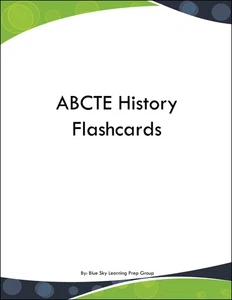 ABCTE History Flashcards - Picture 1 of 1