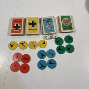 DOGFIGHT Game Pieces ONLY Battle World War I Milton Bradley 1963 Cards Markers - Picture 1 of 8