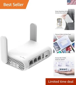 Reliable GL-Opal Travel Router | Dual Band, Easy Setup, Retractable Antennas - Picture 1 of 9