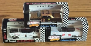 NIB! THREE (3) RCCA 1/64 Legend Series ELMO LANGLEY, NEIL BONNETT,  A.J. Foyt - Picture 1 of 6