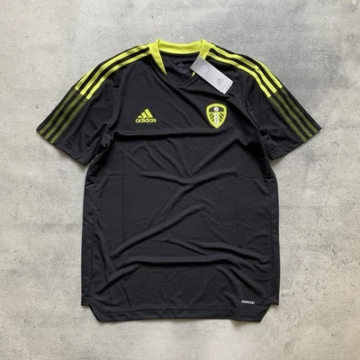 ADIDAS LEEDS UNITED 2021 2022 TRAINING FOOTBALL T-SHIRT TRACK TOP JERSEY SIZE M - Image 1 of 4