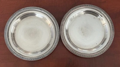 Christofle Silverplate argento su ottone n. 2 piattini portaoggetti Cm. 15 cad. - Immagine 1 di 4