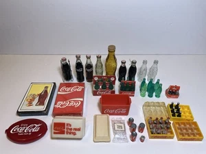Coca Cola Vintage Collectibles Lot - Mini Bottles, Cases, Night Light, Cooler - Picture 1 of 4