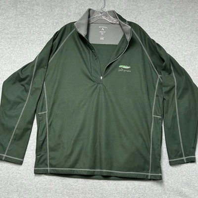 Antigua The Coeur d’Alene Golf Course 1/4 Chaqueta Cremallera Para Hombres L Verde 3 Bolsillos DEFECTUOSA Foto 1 de 4
