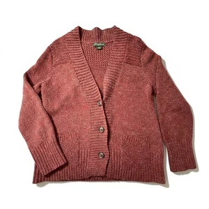 Eddie Bauer Grobstrick Cardigan Damen Gr. Medium Wollmischung Klassisch Modern - Bild 1 von 10