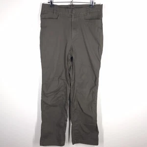 North Face Mens Brown Hiking Camping Pant Stretch Waist Size Medium - Picture 1 of 9