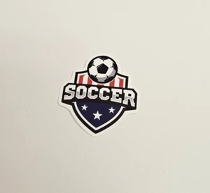 Soccer Laptop Sticker / Waterproof Logo Decal - Picture 1 of 4