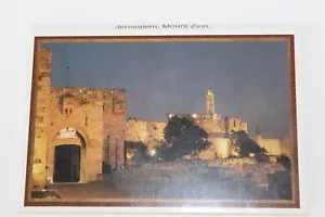 Carpeta Postal Jerusalén Monte Sión Libro Desplegable Souvenirs Guía Turística - Imagen 1 de 7