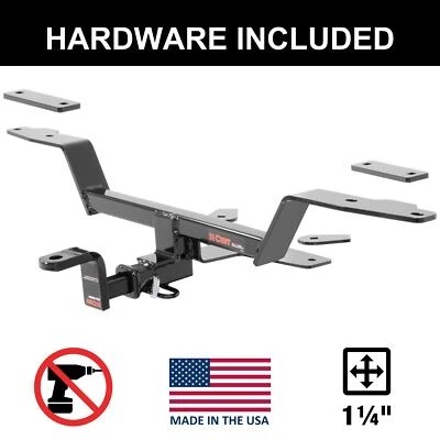 Сцепное устройство CURT 2018-2023 Audi A5 Quattro Coupe класс 1, крепление 1-1/4 дюйма - Изображение 1 из 4