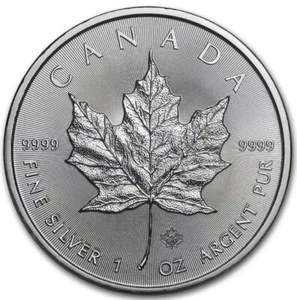 2020 Canadian Maple Leaf 1oz .9999 fine Silver Canadian Royal Mint - Picture 1 of 5