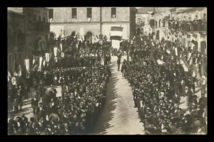 Fotokarte CHIARAMONTE GULFI Demonstration Politik-Faschismus - Bild 1 von 2