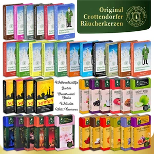 Candele affumicate originali Crottendorfer 20/24 pezzi taglia M 39 fragranze a scelta - Foto 1 di 40
