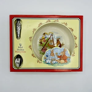 NWT - ROYAL DOULTON BUNNYKINS NURSERY SET BOWL AND SPOON - Picture 1 of 2