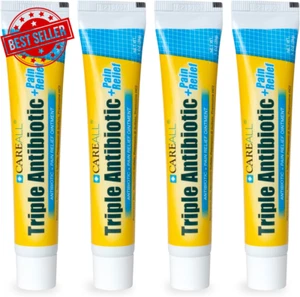 Care ALL Triple Antibiotic Ointment + Pain Relief – 1.0 oz (4 Pack) - Picture 1 of 12