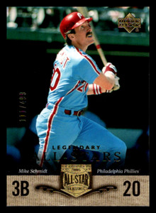 2005 Upper Deck All-Star Classics Gold Mike Schmidt LGD, /499 #92 Phillies