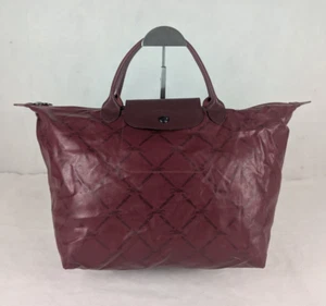 Authentic Longchamp Le Pliage Modele Depose Special Edition Red Jockey Pattern - Picture 1 of 12