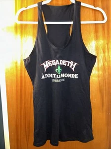 Megadeth “Logo/A Tout Le Monde” Unibroue Beer Unworn M Womens Tank Top - Picture 1 of 8
