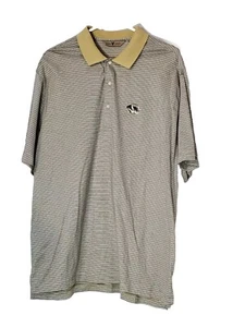 Missouri Tigers Mizzou MU Polo Shirt Mens L Striped SEC NCAA Vesi Golf Cotton - Picture 1 of 13