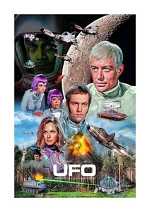 UFO 2 TV series 1970s A4 photograph poster. Choice of frame. - Foto 1 di 4
