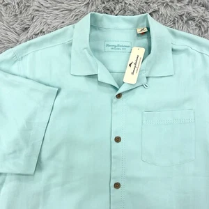 Tommy Bahama Shirt Men’s M Plume NWT Island Zone Belize Silk Polyester Hawaiian - Picture 1 of 11