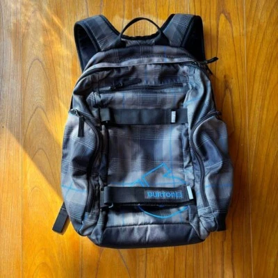 BURTON Moss verde patrón a cuadros Japón genuino mochila de gran capacidad - Imagen 1 de 4