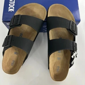 New Birkenstock Arizona Black Birko-Flor Unisex Sandals Narrow/Wide 37-45 - Picture 1 of 11